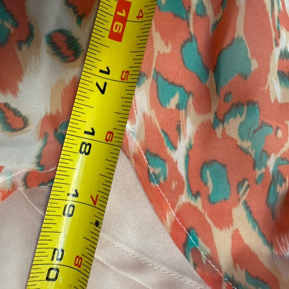 Lovers & Friends Asymmetric Racerback Tank Dress in Coral Cheetah Size XS - Picture 10 of 13